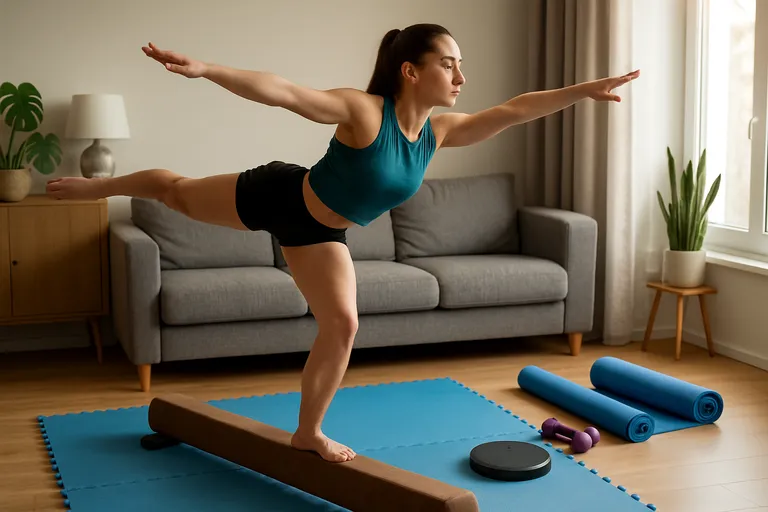 Maak van je woonkamer een mini turnzaal: train je balktechniek veilig en slim